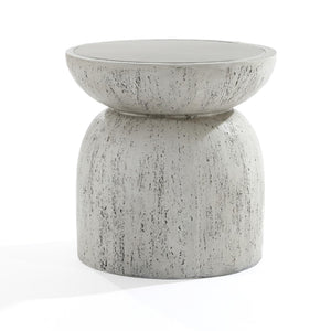 Round MgO Side Table Indoor Outdoor