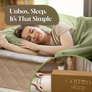 Organic Cotton Hybrid Mattress – Latex, Wool & Pocket Coil, 11"