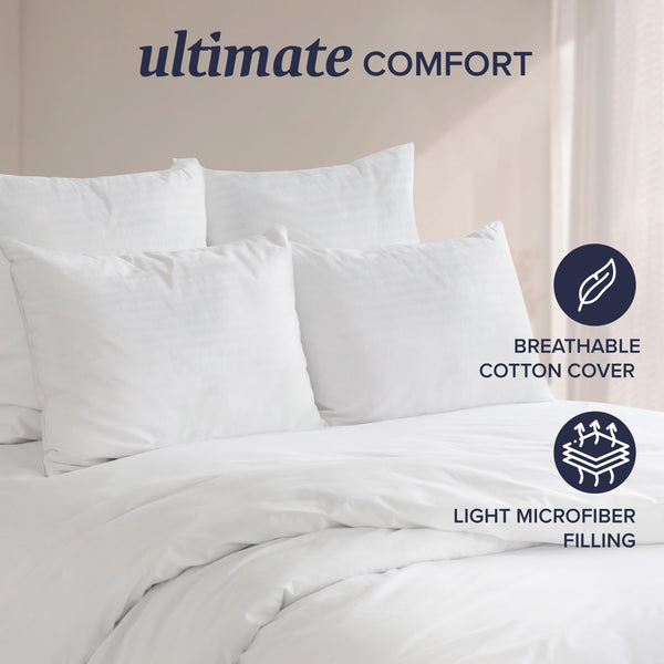 Euro Pillow Inserts Set of 2 – Down Alternative Throw Pillow Inserts