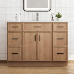 48-Inch Bathroom Vanity with Sink and Wood Cabinet