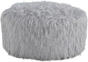 Faux Fur Oversized Accent Ottoman