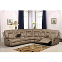 Large Microfiber Reclining Sectional Sofa