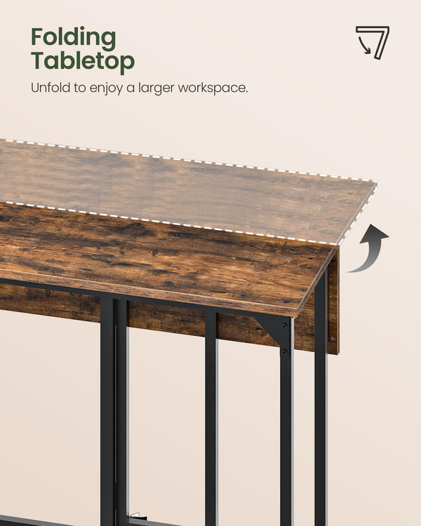 Folding Bar Table and 2-Stool Set