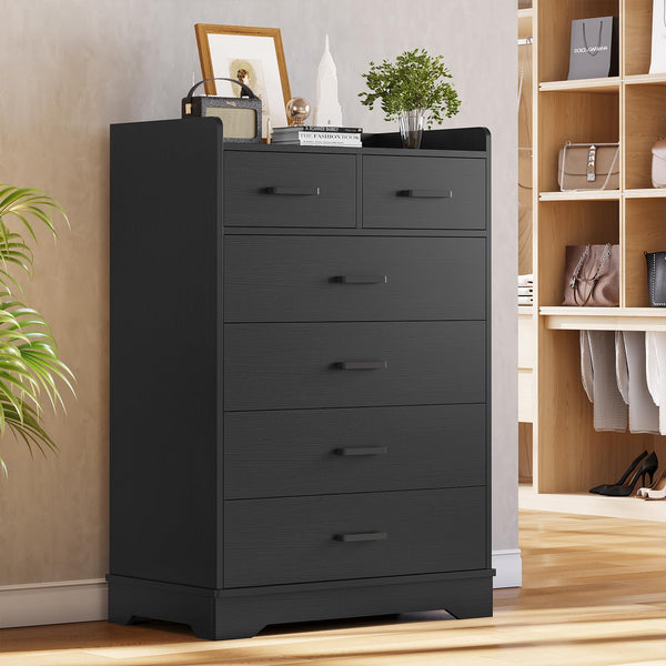 6-Drawer Vertical Dresser – Engineered Wood Storage Chest