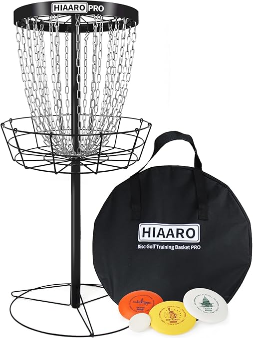 Portable Disc Golf Basket with 24 Heavy-Duty Chains – PDGA Approved