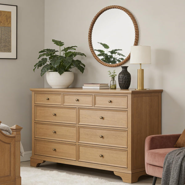 30" Round Rope-Frame Wall Mirror