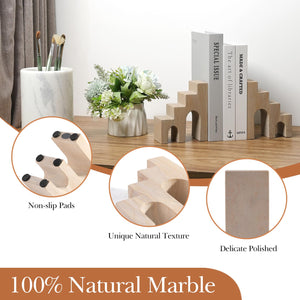 Marble Castle Bookends – Set of 2