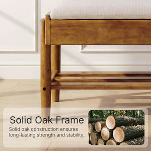 2-Tier Shoe Rack Bench with Flip-Top Storage