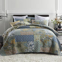 Floral Cotton Quilt Set – Reversible Bedspread Coverlet