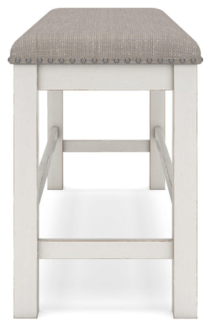 Counter Height Dining Bench with Cushioned Seat