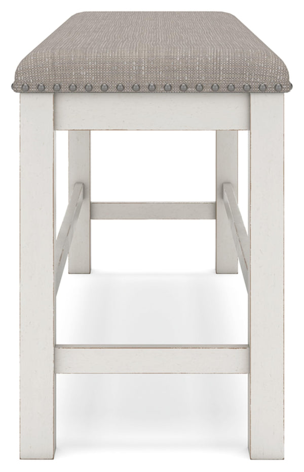 Counter Height Dining Bench with Cushioned Seat