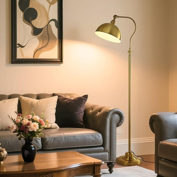 Adjustable LED Reading Floor Lamp with Remote and Bluetooth Dimming
