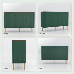 48" 4-Door Sideboard Buffet Cabinet with Removable Shelves