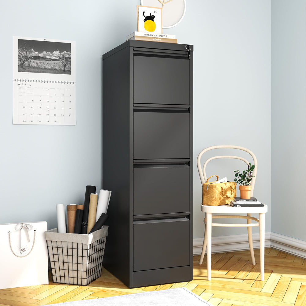 Metal Filing Cabinet with Lock – 2, 3, 4 & 5 Drawer Options