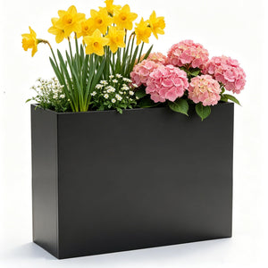 Heavy Duty Metal Planter Box with Removable Shelf