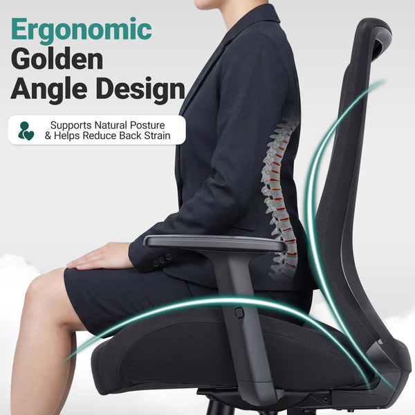 Big & Tall Ergonomic Mesh Office Chair – 500 lb Capacity