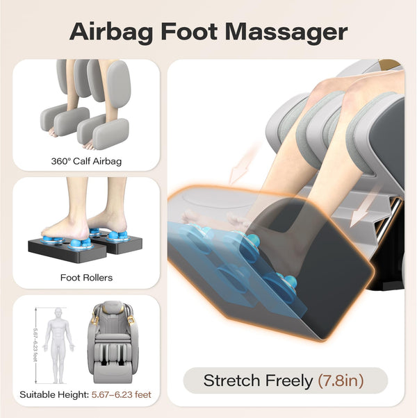 Full Body Massage Chair – Zero Gravity SL-Track Shiatsu
