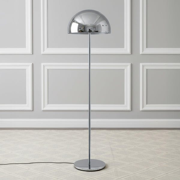 Mushroom Floor Lamp with Color Changing LED & Metal Dome Shade