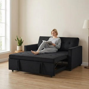 Convertible Sleeper Sofa Futon with Adjustable Backrest