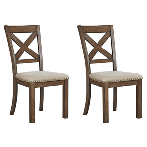 Upholstered Dining Room Chairs Set of 2