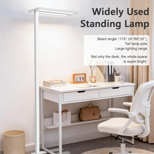 LED Floor Lamp with Eye Care Reading Light