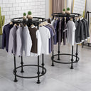 Round Rotating Garment Rack with Topper