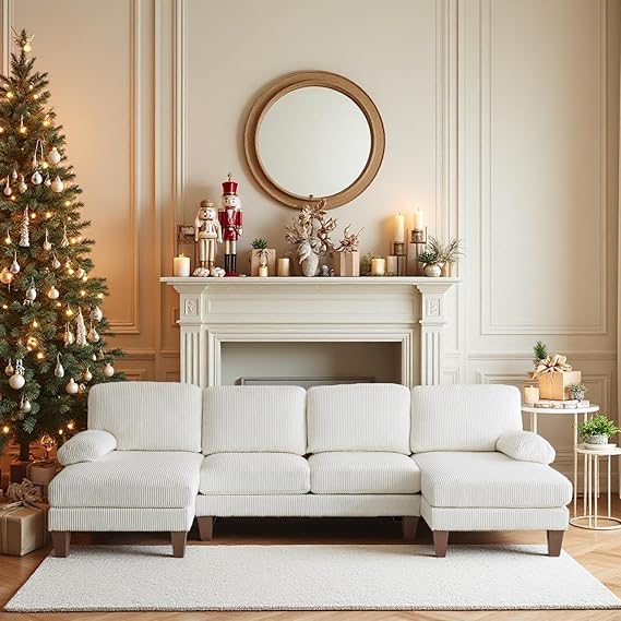 U-Shaped Sectional Couch with Dual Chaise