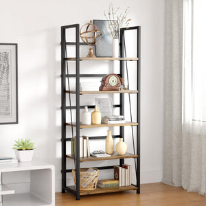 5-Tier Foldable Bookshelf