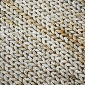 Hand-Knotted Jute Area Rug — Natural Fiber, Indoor & Outdoor