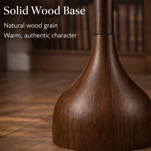 65" Mid-Century Modern Wood Floor Lamp with 2 Shades