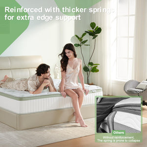 10 Inch Full Size Hybrid Mattress – Memory Foam & Pocket Spring