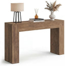 U-Shaped Console Table with Thick Tabletop