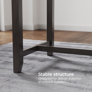 Counter Height Dining Table with Storage Shelves