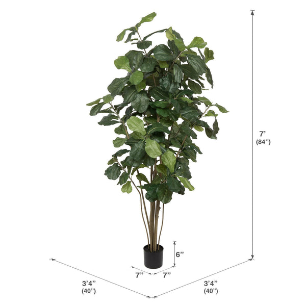 Artificial Fiddle Leaf Fig Tree – Indoor Faux Plant Decor