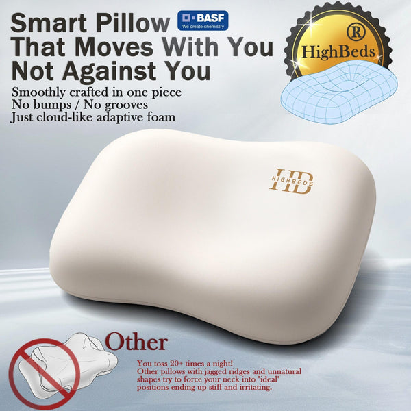 Cervical Memory Foam Neck Pillow with Cooling Pillowcase
