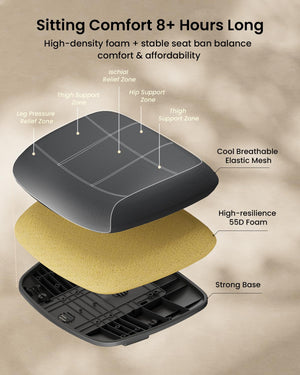 Ergonomic High-Back Mesh Office Chair with Lumbar Support