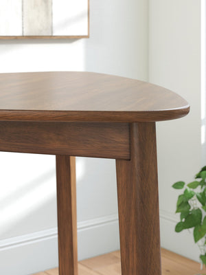 Triangle Dining Table, Mid-Century Modern, Seats 3