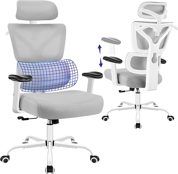 Ergonomic High-Back Mesh Office Chair with Lumbar Support