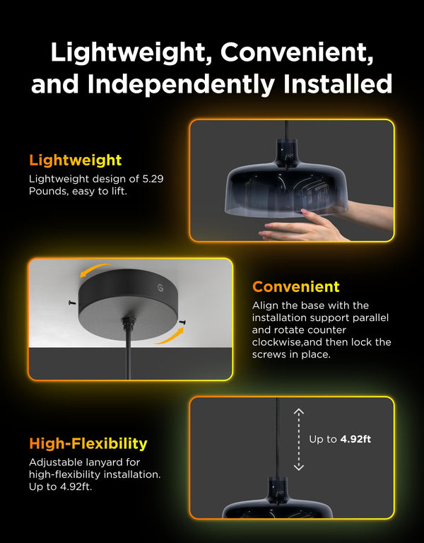 RGBIC Smart Pendant Light for Kitchen Island & Dining Room