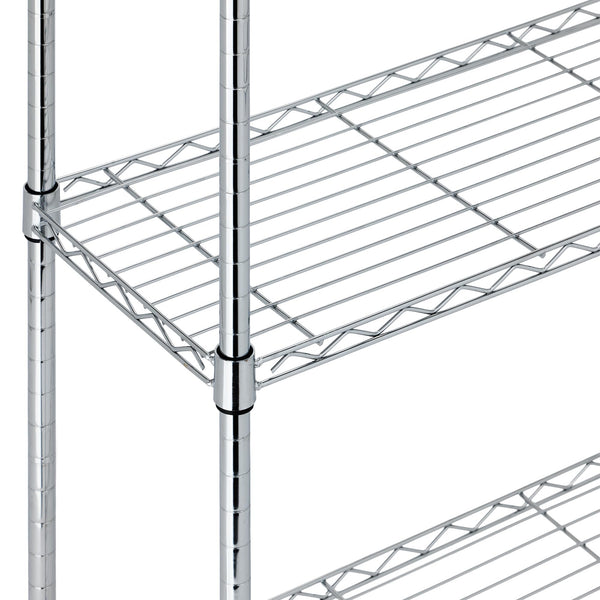 5-Shelf Adjustable Heavy Duty Steel Wire Storage Rack