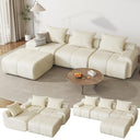 114" Modular Sectional Sofa with Ottoman
