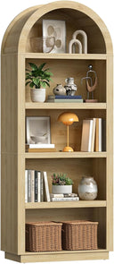 5-Tier Arched Bookshelf 76"