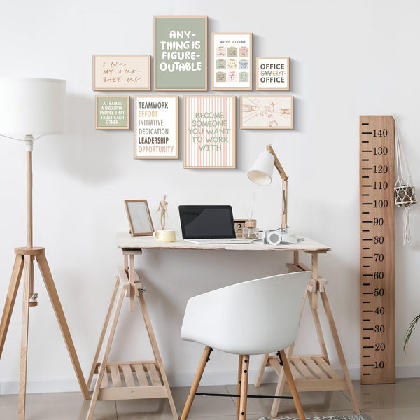 Wooden Motivational Wall Art Set of 8