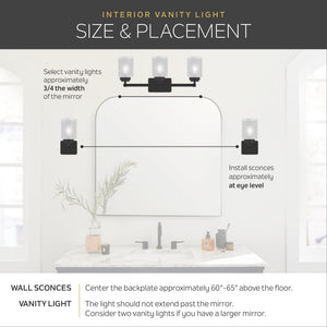 Modern Metal Vanity Wall Sconce with Fabric Shade