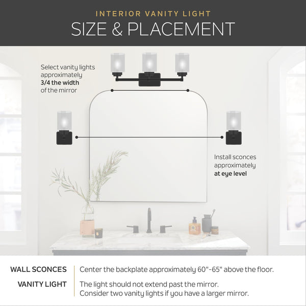 Modern Metal Vanity Wall Sconce with Fabric Shade