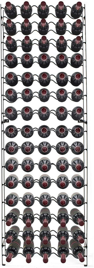 Metal Floor Standing Wine Rack – 75 to 150 Bottle Capacity