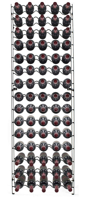Metal Floor Standing Wine Rack – 75 to 150 Bottle Capacity