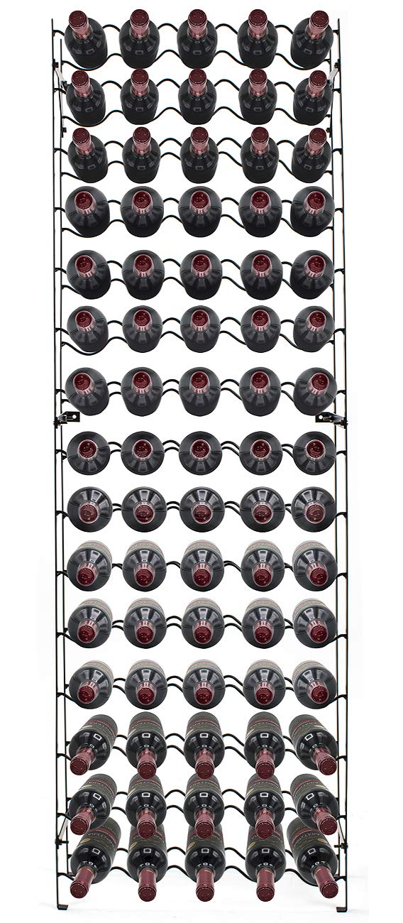 Metal Floor Standing Wine Rack – 75 to 150 Bottle Capacity