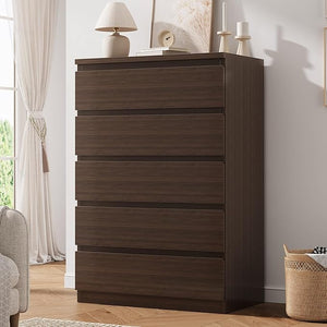 5-Drawer Chest Dresser with Handleless Design