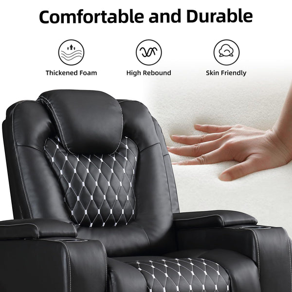 Power Reclining Sofa Set with Cup Holders & USB Ports